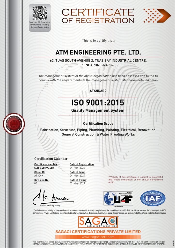ISO 9001 CERT - ATM ENGINEERING PTE. LTD